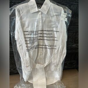 Marissa Webb Emmerson white cotton shirt dress XS